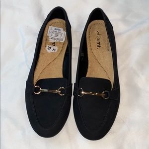 Black Flats w/ Gold Detail